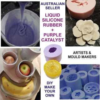 1kg PURPLE LIQUID SILICONE rubber for mould making Easy DIY make your own 50% Off Quick Set