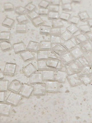 Clear Glass Square Cabs Cabachons 5mm 10gmPendant Necklace Jewellery H1