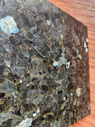 Genuine LABRADORITE manifesting polished plate Gems Gemstone  rainbow Colours K7