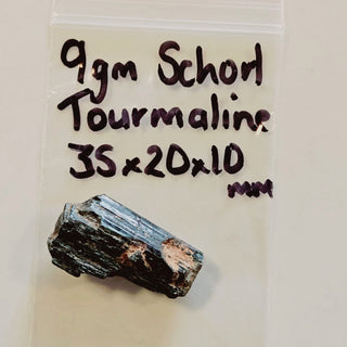 Black Schorl Tourmaline Specimen Genuine Gems Gemstone Australian 9gm G5
