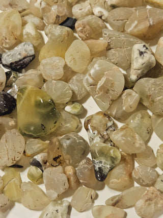 Prehnite Australian Sun Jade Natural Genuine GEMS CRYSTALS Rare Part Tumbled
