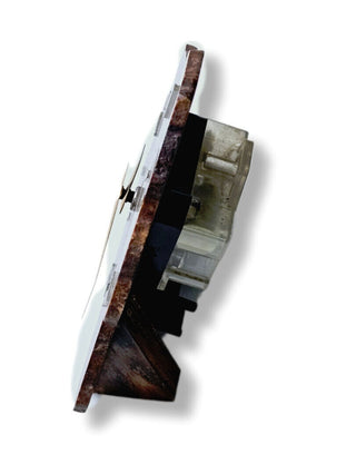 Petrified Wood Gemstone Slice Clock Quartz Movement Handcrafted Chinchilla Queensland D1