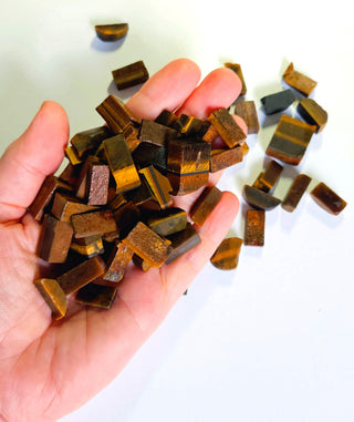 TIGER EYE Genuine Gems Gemstone Ready for Cutting into cabs Cabachons Pre formed