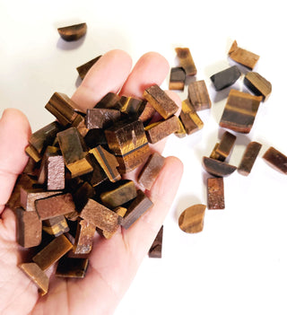 TIGER EYE Genuine Gems Gemstone Ready for Cutting into cabs Cabachons Pre formed