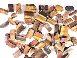 TIGER EYE Genuine Gems Gemstone Ready for Cutting into cabs Cabachons Pre formed