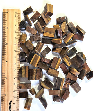 TIGER EYE Genuine Gems Gemstone Ready for Cutting into cabs Cabachons Pre formed