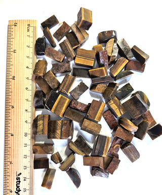 TIGER EYE Genuine Gems Gemstone Ready for Cutting into cabs Cabachons Pre formed