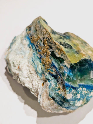 Imperial Opalised Chrysocolla 323gms Genuine Gems Gemstone Vivid Colour UniqueG6
