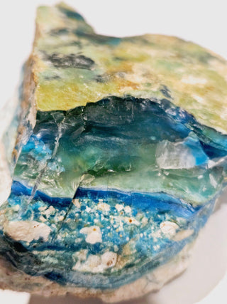 Imperial Opalised Chrysocolla 323gms Genuine Gems Gemstone Vivid Colour UniqueG6