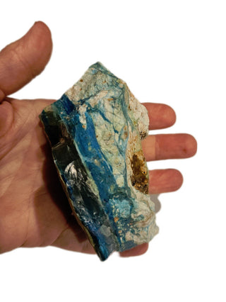 Imperial Opalised Chrysocolla 323gms Genuine Gems Gemstone Vivid Colour UniqueG6