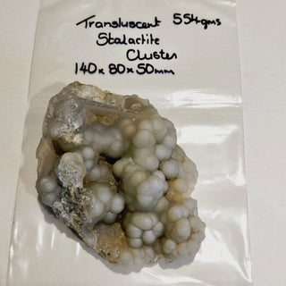 Incredible Transluscent Stalacite Cluster record Keeper Genuine 554g Gemstone G6