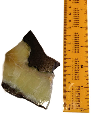 Polished Prehnite Slice Australian Sun Jade 70gms Genuine Gems Gemstone G6