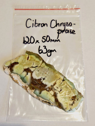 Citron Chrysoprase Slice Magnificent Colours 63gms Genuine Gems Gemstone G6