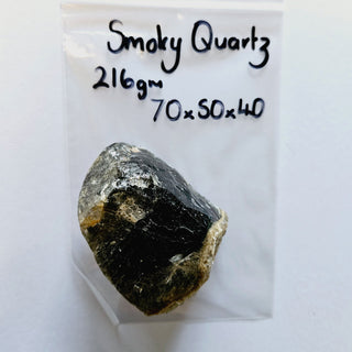 Elestial Smoky Quartz Crystal Natural Genuine Gems Gemstone 216gm H1