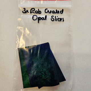 Lab Created Opal Slices – Set of 3 Magnificent Colours • Jewellery Making • High Quality Gemstone Specimens H1