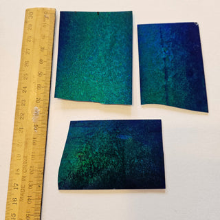 Lab Created Opal Slices – Set of 3 Magnificent Colours • Jewellery Making • High Quality Gemstone Specimens H1