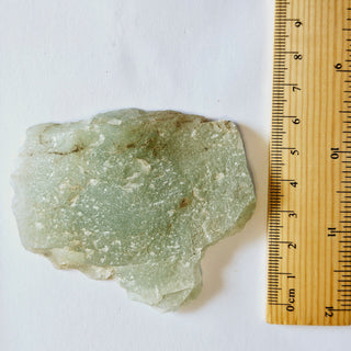 Natural Aventurine Genuine Gems Gemstone Plate Vivid Green Quality 75x65x10mm G3