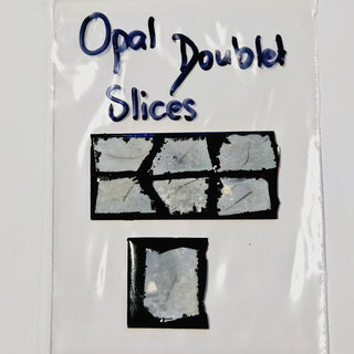 Opal Doublet sizes, pre formed ready to cut Genuine Gems Gemstone Great ColourG3