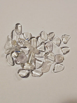 Quartz Tumbled Genuine Gems Gemstone Perfect Clarity 16gm Crystal Clear G3