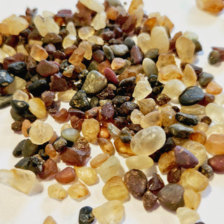 Bundle: Topaz Quartz Garnet Ruby 20gm Ethically collected Genuine Gemstone G3