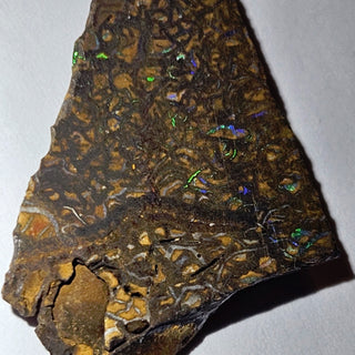 Opal Matrix Triangle 5gm 35x20x5mm Genuine Gems Gemstone Colour Flashes G3