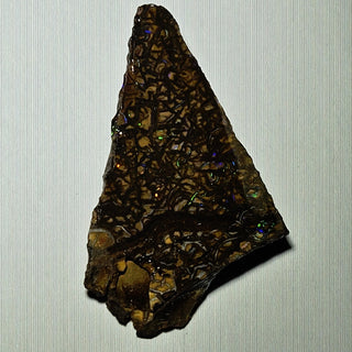 Opal Matrix Triangle 5gm 35x20x5mm Genuine Gems Gemstone Colour Flashes G3