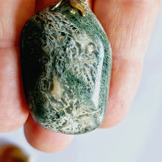 4 x Pendants Agate Chlorite Mystical record Keeper Genuine Gems Gemstone G3