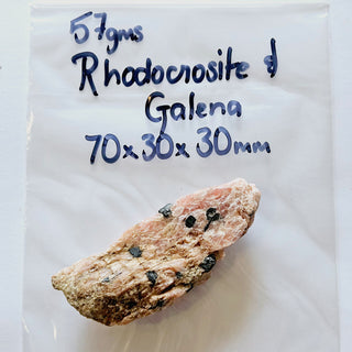 Sphalerite Rhodonite Galena 57gms Broken Hill Genuine Gems Gemstone G3
