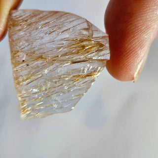 Rose Quartz Kunzite Topaz + Rutile Crystal Beautiful cutting Genuine Gemstone G3