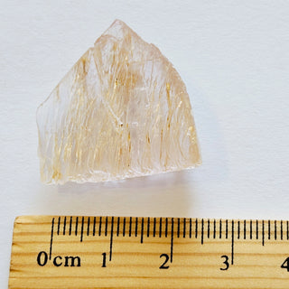 Rose Quartz Kunzite Topaz + Rutile Crystal Beautiful cutting Genuine Gemstone G3