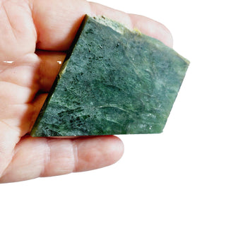 Nephrite Jade Slice 33gm Deep Green Genuine Gems Gemstone Cut ready to polish G3