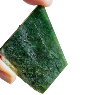 Nephrite Jade Slice 33gm Deep Green Genuine Gems Gemstone Cut ready to polish G3
