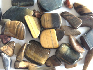 Tiger Eye Tumbled Gemstones – 500g Bulk Lot Genuine • Natural • Beautifully Polished