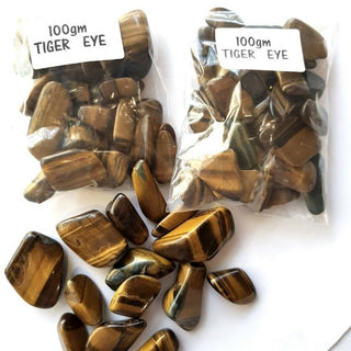 Tiger Eye Tumbled Gemstones – 500g Bulk Lot Genuine • Natural • Beautifully Polished