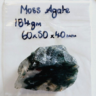 Moss Agate Incredible patterns & Colours 184gms 60x50mm Genuine Gems Gemstone G3