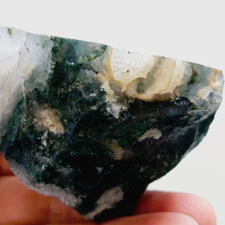 Moss Agate Incredible patterns & Colours 184gms 60x50mm Genuine Gems Gemstone G3