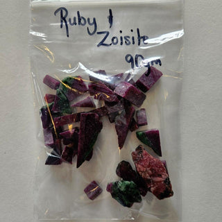 Rare Ruby & Zoisite 36 pieces / 90gms Natural Genuine Gems Gemstone Vibrant G3