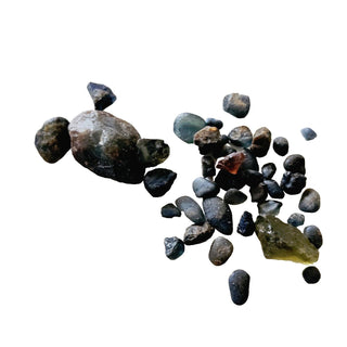 Garnet Tourmaline, Tiny Chips, Partly tumbled Genuine Gems Gemstone G3