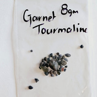 Garnet Tourmaline, Tiny Chips, Partly tumbled Genuine Gems Gemstone G3
