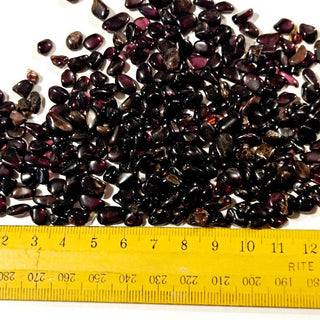 Tumbled Chips Garnet Natural Not treated Genuine Gems Gemstone 50gm bundle G7