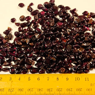 Tumbled Chips Garnet Natural Not treated Genuine Gems Gemstone 50gm bundle G7