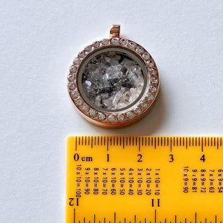 Genuine Herkimer Diamond Crystals Pendant Necklace Jewellery Genuine Openable J1