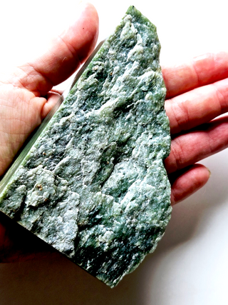 Beautiful Natural Jade Specimen – Deep Green Colors 291gm Perfect for cutting G1