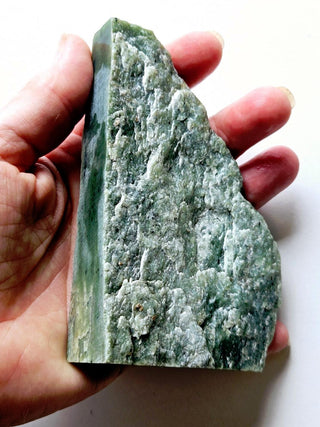 Beautiful Natural Jade Specimen – Deep Green Colors 291gm Perfect for cutting G1