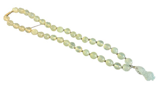 Feng Shui JADE QUAN YIN BUDDHA Necklace Hand Beaded - Compassion, Blessing