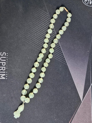 Feng Shui JADE QUAN YIN BUDDHA Necklace Hand Beaded - Compassion, Blessing