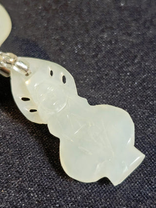 Feng Shui JADE QUAN YIN BUDDHA Necklace Hand Beaded - Compassion, Blessing