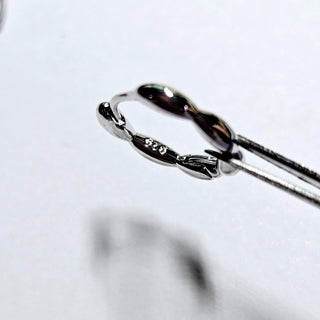 Silver Bubble Hoop Earrings Australian 14mm Silver