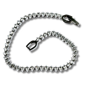 925 Sterling Silver Bridal Jewelry Cubic Zircon Zirconia Crystal Bracelet Bangle