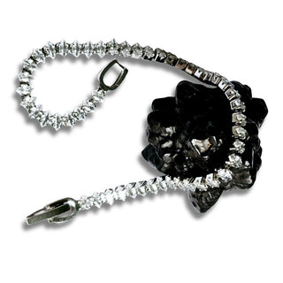 925 Sterling Silver Bridal Jewelry Cubic Zircon Zirconia Crystal Bracelet Bangle